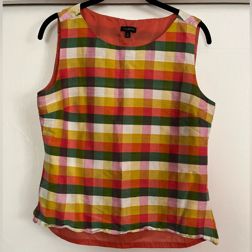 Multi color silk top !